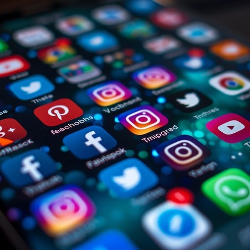 Abstract social media background