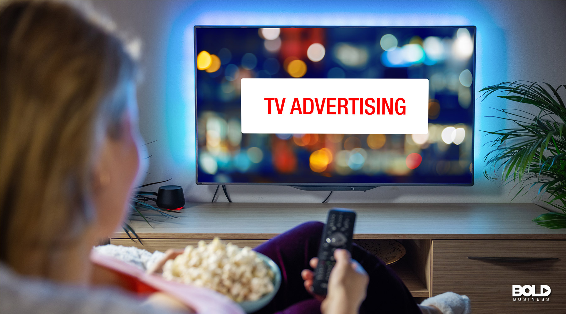 Abstract tv ad background
